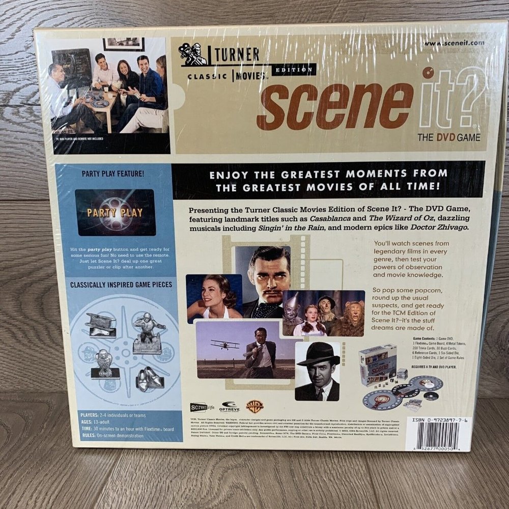 Scene It The DVD Game, Turner Classic Movies Edition, Brand New, Sealed 2004 - Picture 3 of 3